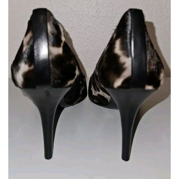 New! Stuart Weitzman Pipe Nouveau Calf Hair Leopard Print Pumps Size 10 - Picture 6 of 11